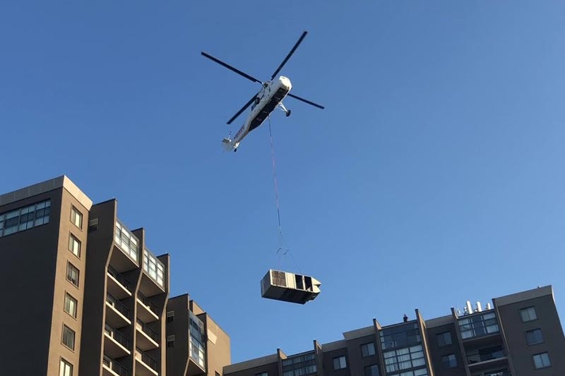 Helicopter HVAC Lift in Birmingham